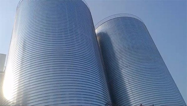 山亭2座混凝土高架卷板仓