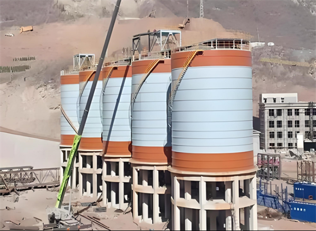 山亭高架钢板仓